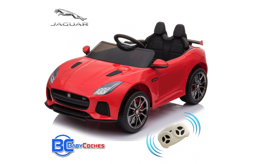 Jaguar 12v Rosa - Coche Eléctrico Infantil Para Niños Batería 12v