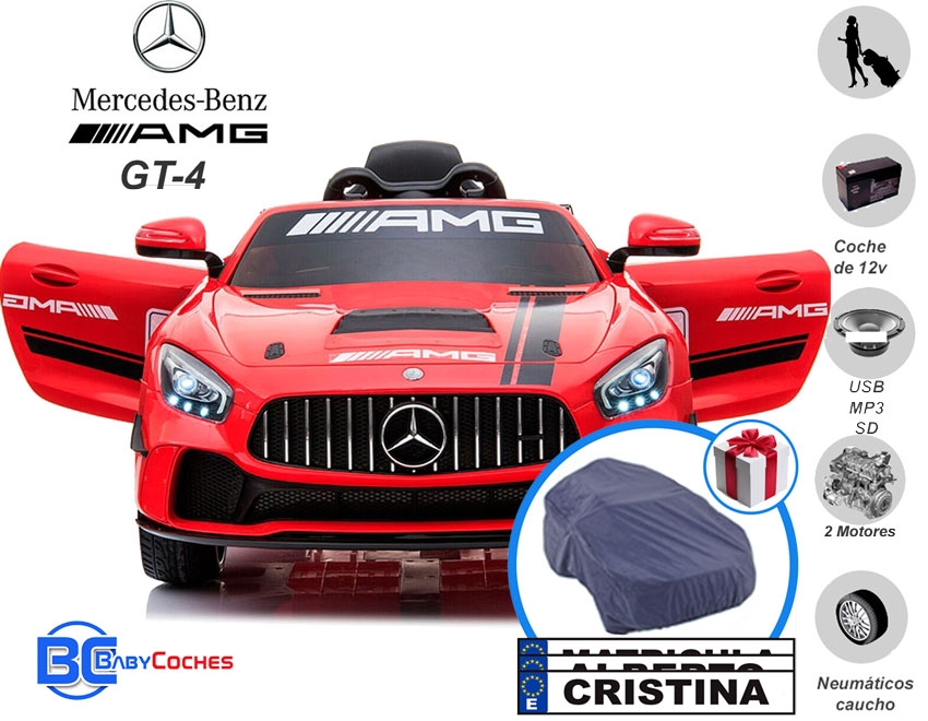 coche de bateria mercedes para niños