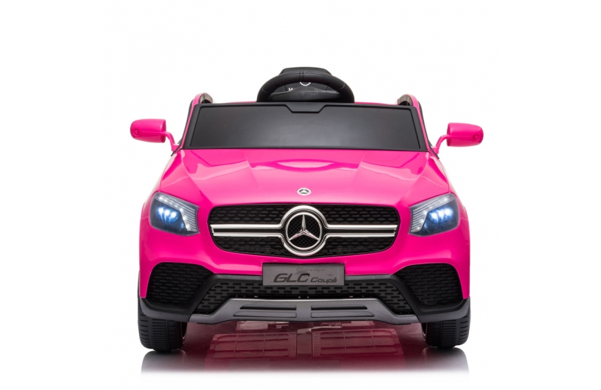 Coche eléctrico para niños MERCEDES BENZ GLC con ruedas de caucho/EVA y asiento en polipiel