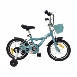 BICICLETA DE 16 PULGADAS PARA NIÑOS Y NIÑAS MAKANI BENTU CYAN