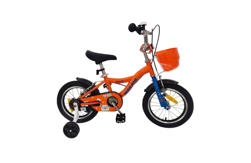 BICICLETA INFANTIL DE 14 PULGADAS MAKANI BENTU NARANJA