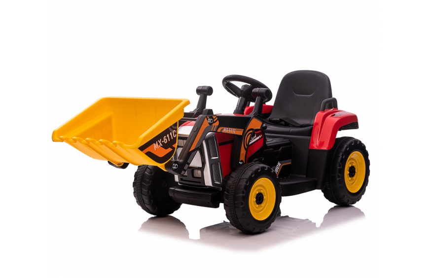 Tractor eléctrico para niños de 12v con pala