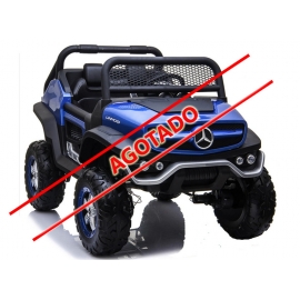 MERCEDES UNIMOG 12V 4x4 con MP4 - AZUL METALIZADO