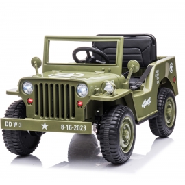 Coche eléctrico para niños Jeep militar 12V.