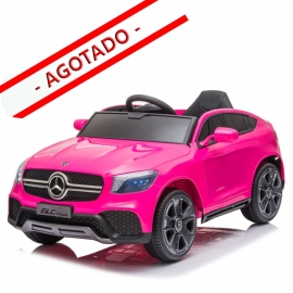 Coche eléctrico para niños MERCEDES BENZ GLC COUPE con ruedas de caucho/EVA y asiento en polipiel