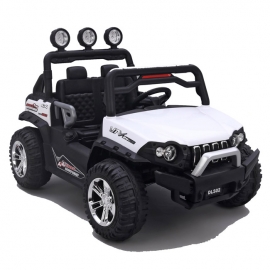 Coche eléctrico para niños UTV GUEPARD 12v TODOTERRENO 4X4, 2 PLAZAS con ruedas EVA y asiento en polipiel.