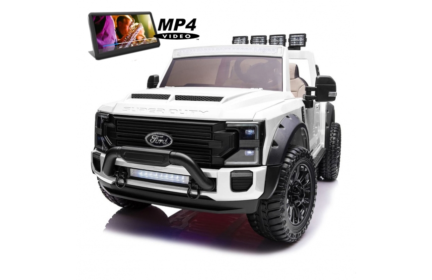 Coche eléctrico para niños 4X4 Ford Super Duty con batería de 24V